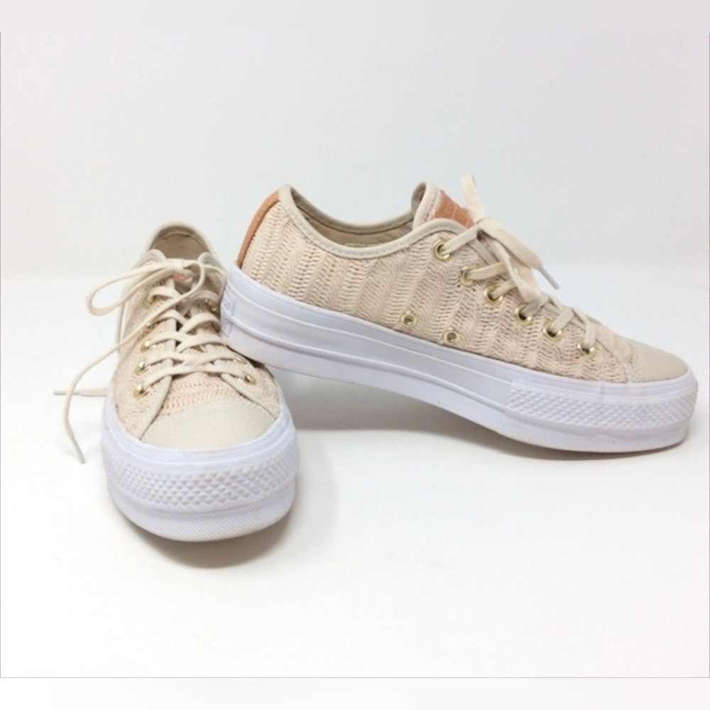 CONVERSE CHUCK TAYLOR ALL STAR Lift Ox 'Driftwood' Women's Size 6 - Picture 1 of 7